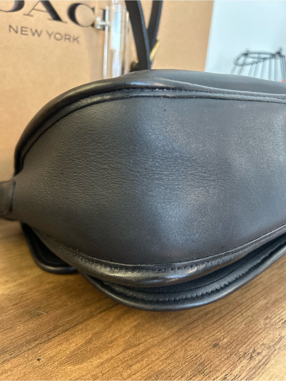 💙 VINTAGE COACH LENOX | NAVY GLOVE-TANNED LEATHER 💙 - Picture 8 of 16
